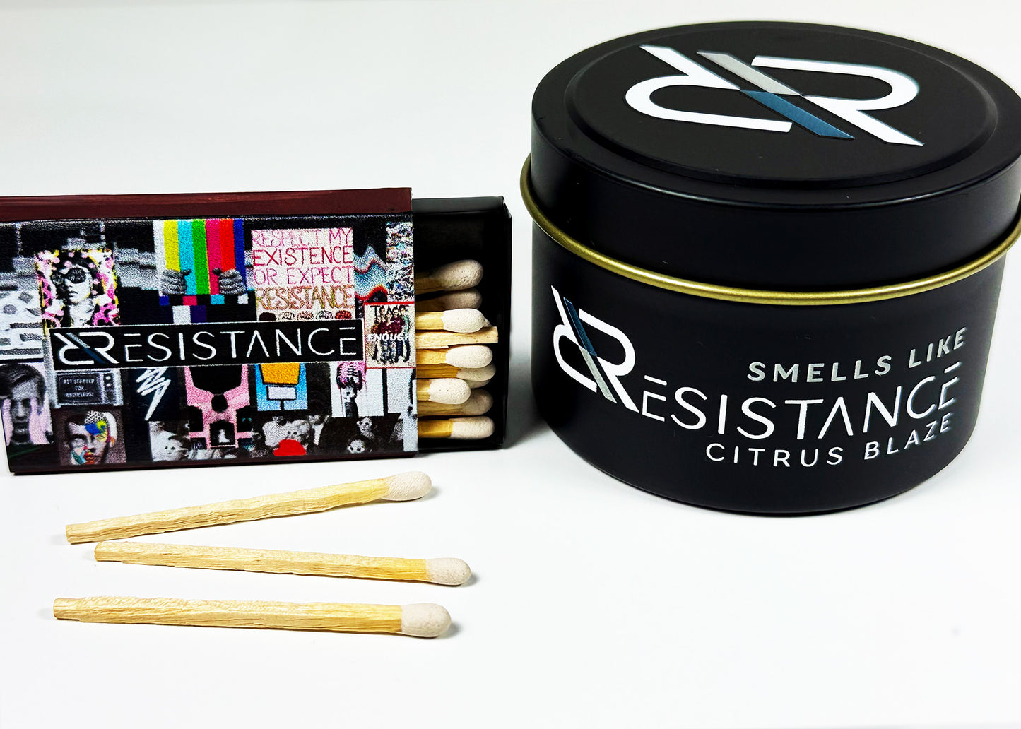 CITRUS BLAZE RESISTANCE CANDLE & MATCHBOX