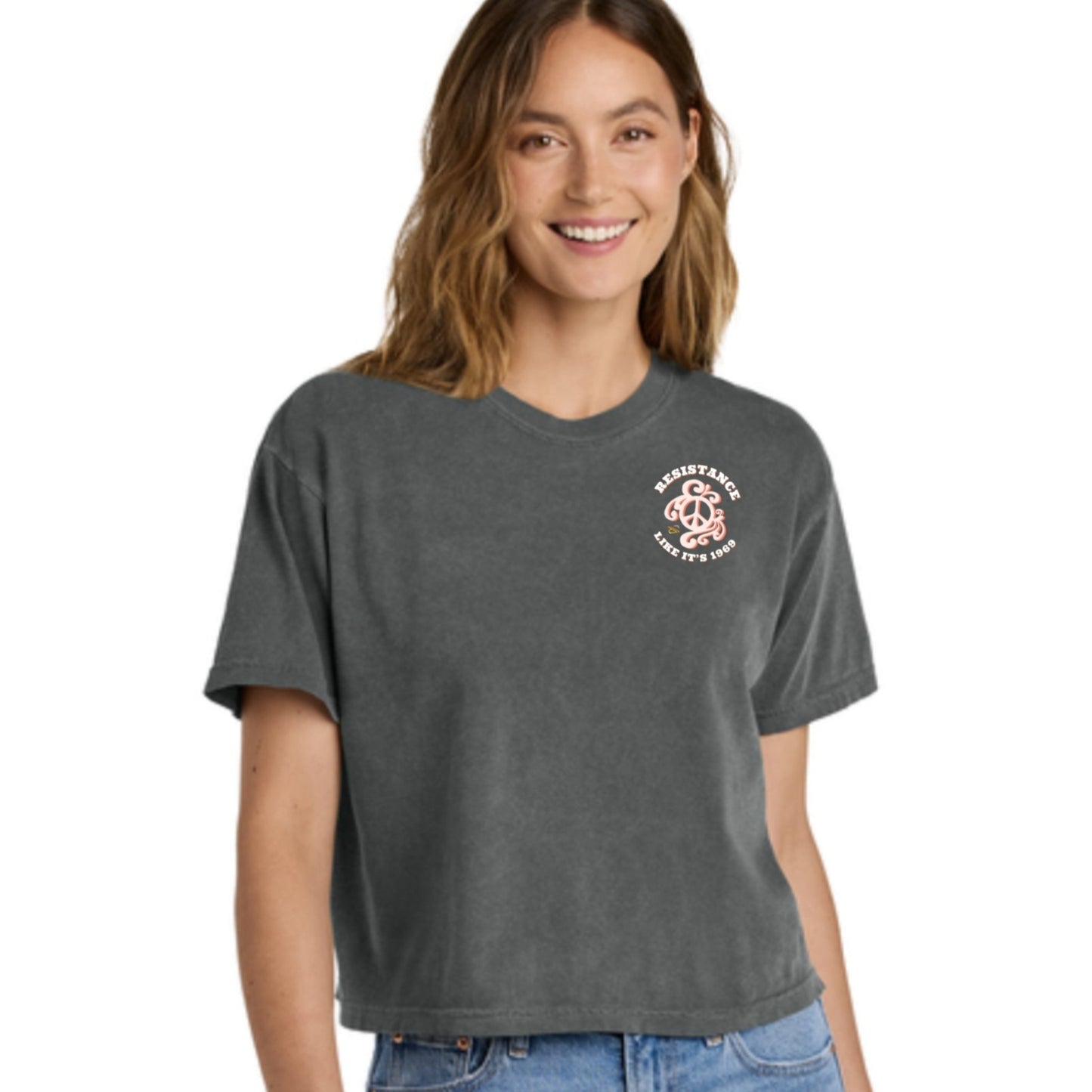 THE SIXTIES CALLED RESISTANCE CROPPED TEE