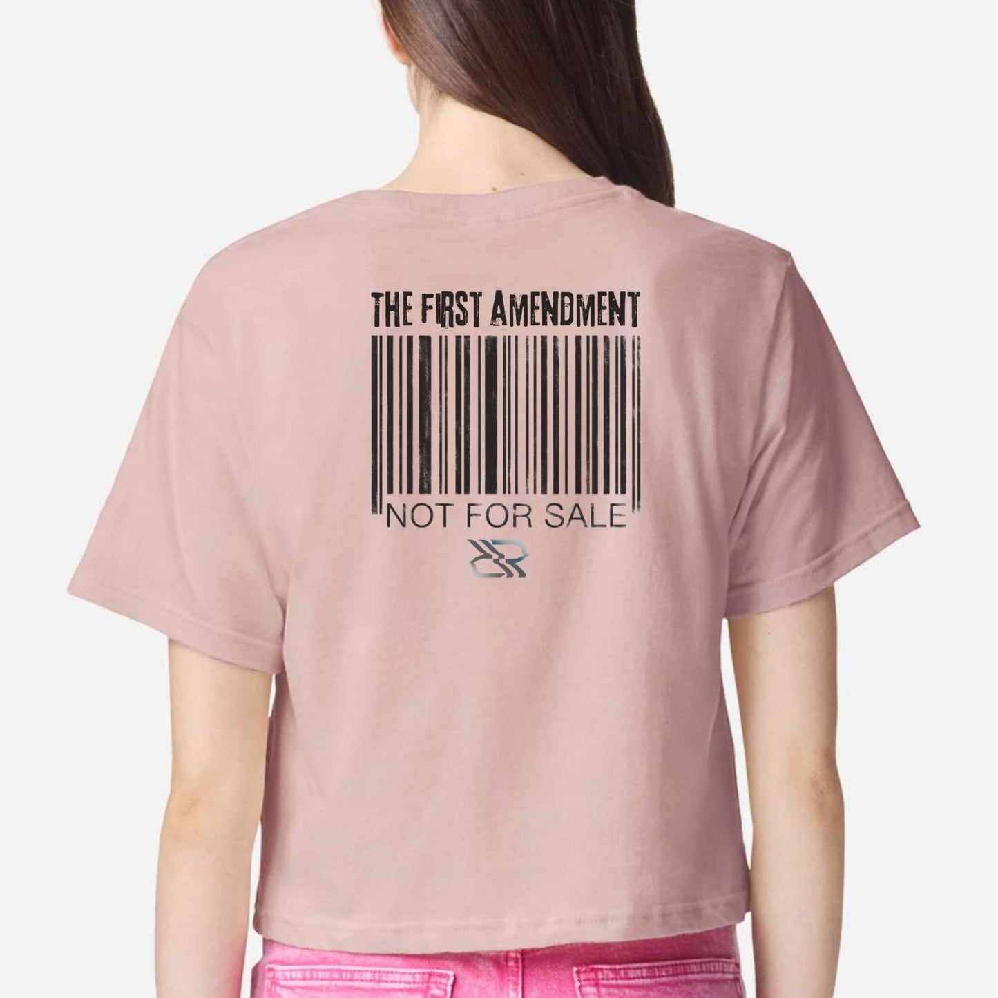 FREE SPEECH RESISTANCE CROPPED TEE