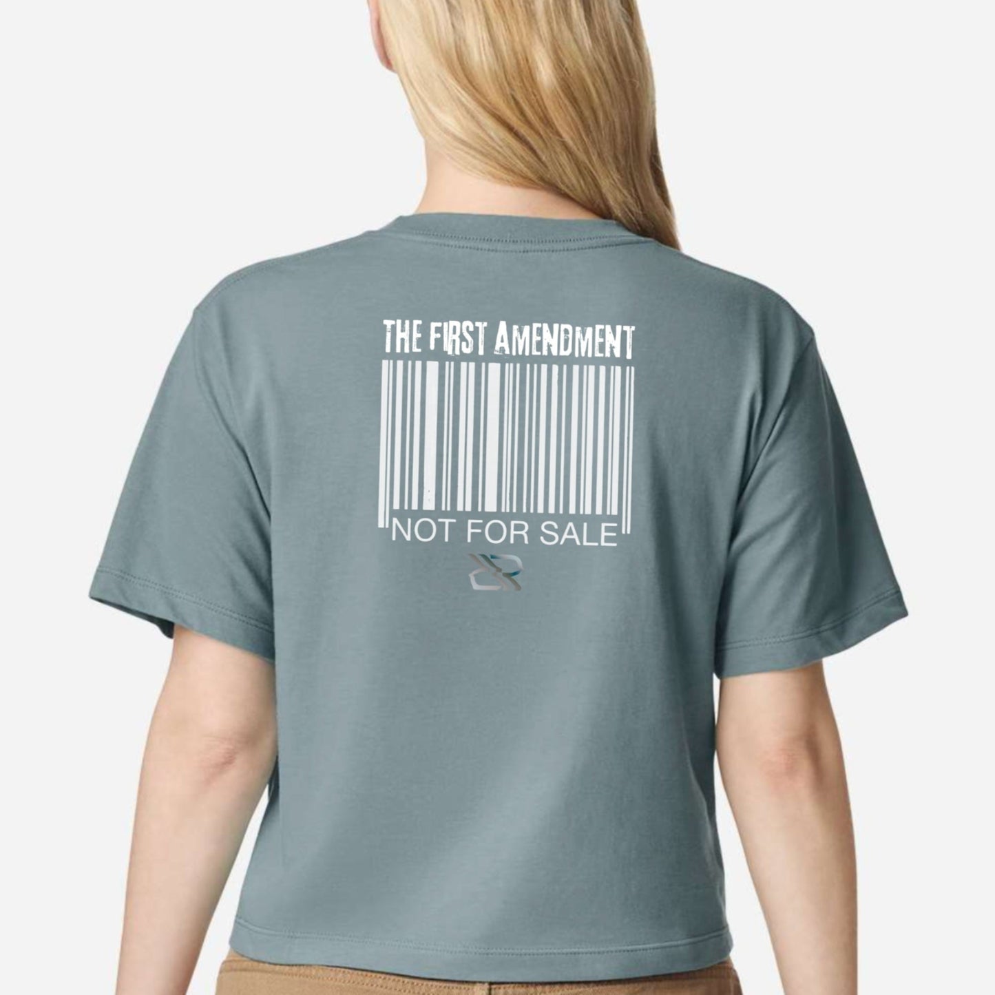 FREE SPEECH RESISTANCE CROPPED TEE