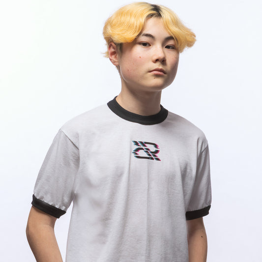 RESISTANCE UNISEX BLACK & WHITE RINGER TEE