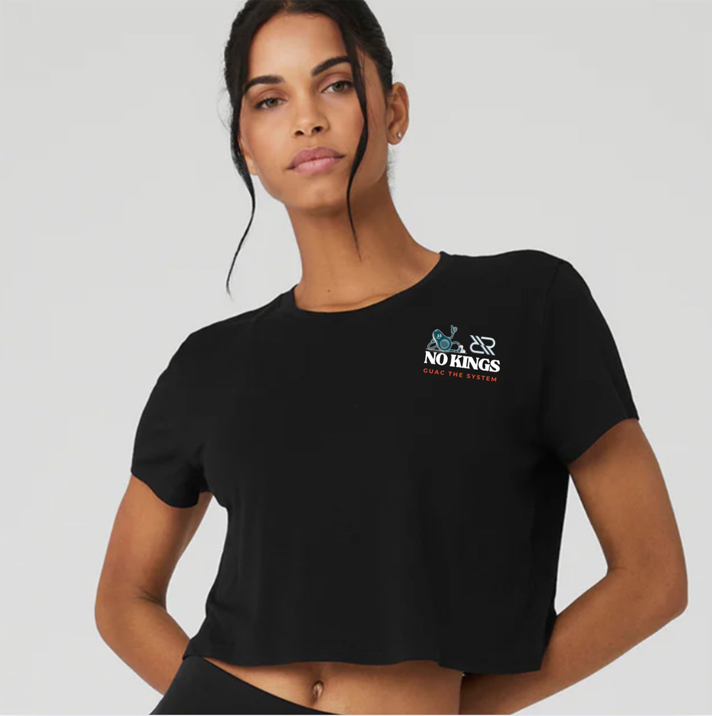 NO KINGS RESISTANCE CROP TEE