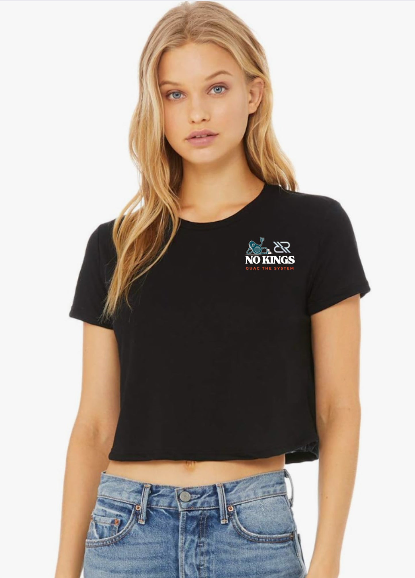 NO KINGS RESISTANCE CROP TEE