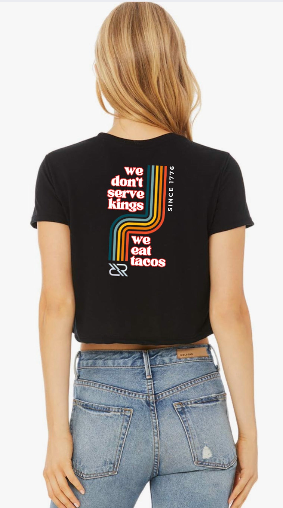 NO KINGS RESISTANCE CROP TEE