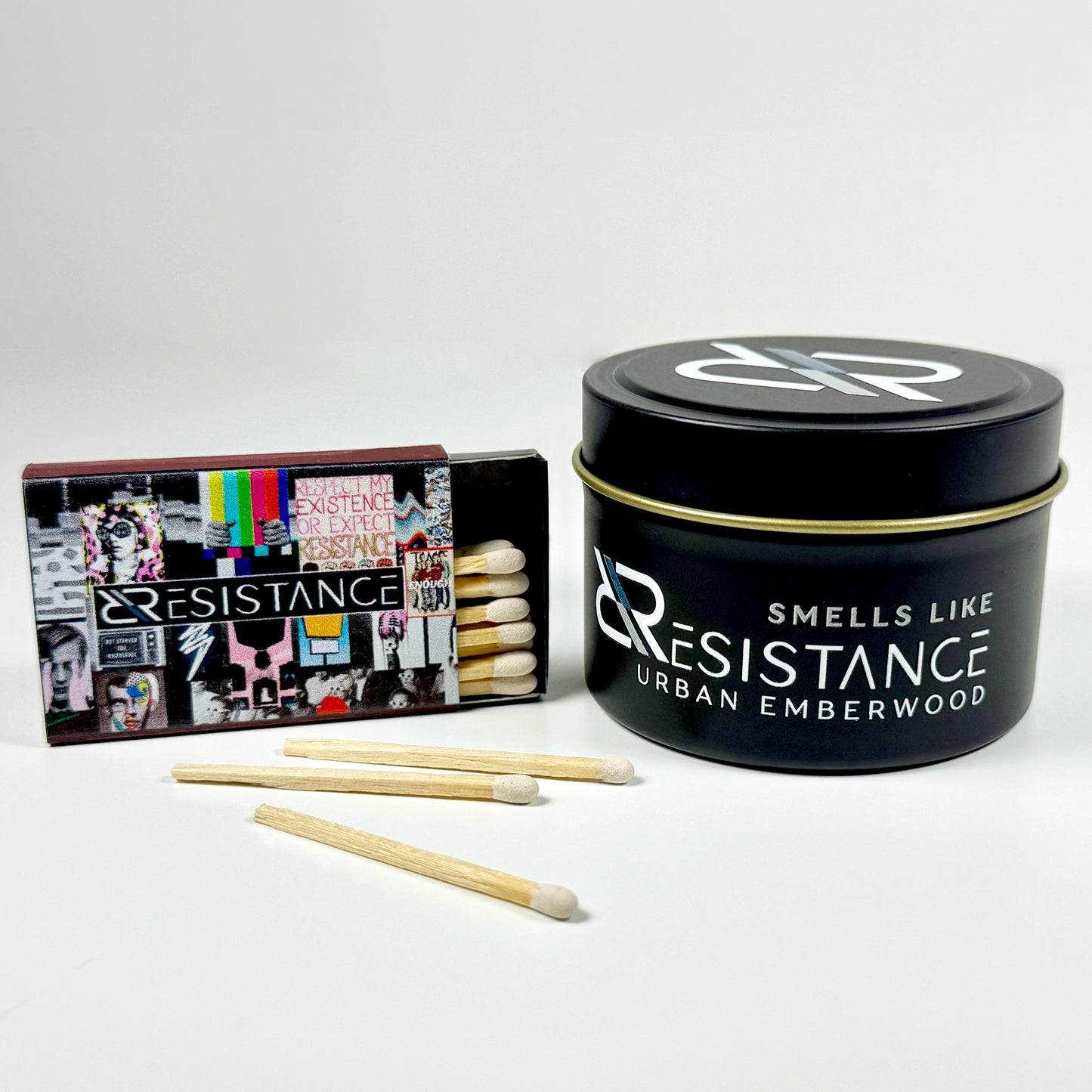 URBAN EMBERWOOD RESISTANCE CANDLE & MATCHBOOK
