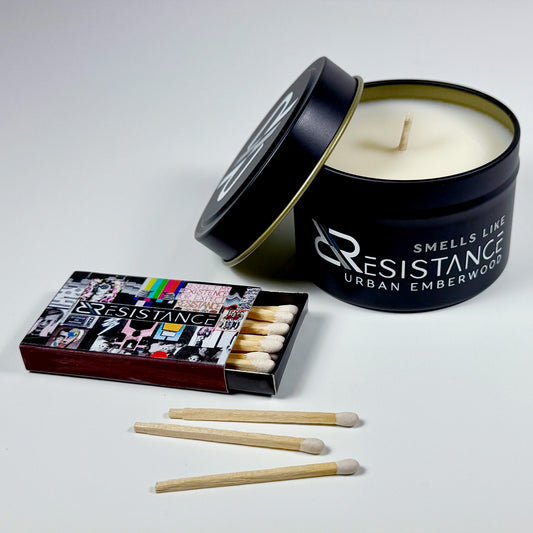 URBAN EMBERWOOD RESISTANCE CANDLE & MATCHBOOK