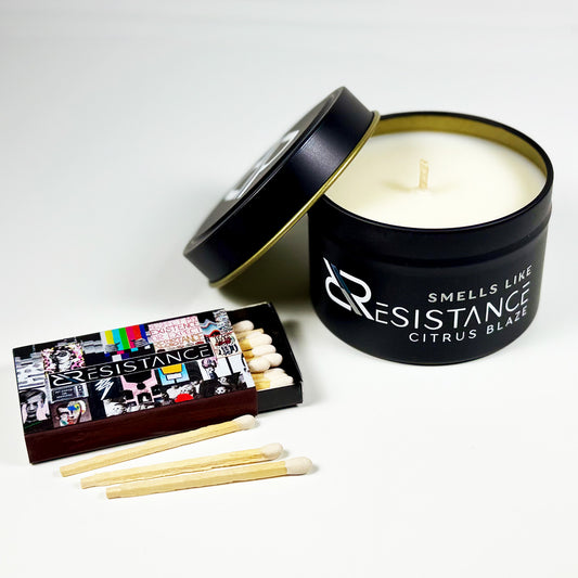 CITRUS BLAZE RESISTANCE CANDLE & MATCHBOX