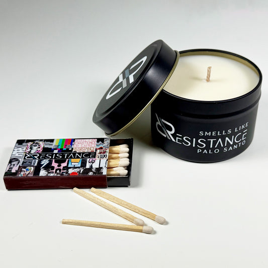 PALO SANTO RESISTANCE CANDLE & MATCHBOX